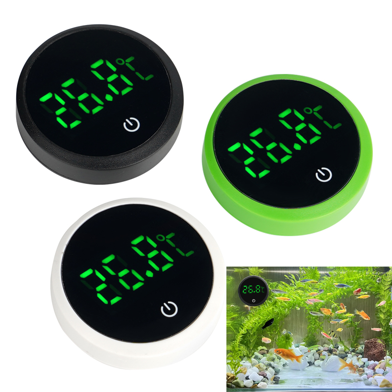 Marine Aquarium Hydrometer - LED デジタル水族館温度計 LED ディスプレイ電子水槽水温測定制御温度計ゲージ