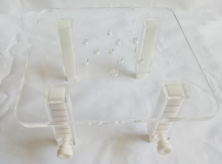 Protein Skimmer Hang On - 調整可能なプロテインスキマーリフトブラケットトレイ、高さ9～15cm、水槽用機器向けに16x16cmと23x23cmのオプション付き