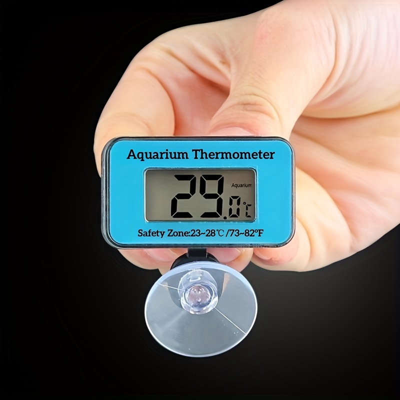 Marine Aquarium Hydrometer - 液晶デジタル水族館温度計プローブ吸盤付き水槽水電子温度計防水水生温度計