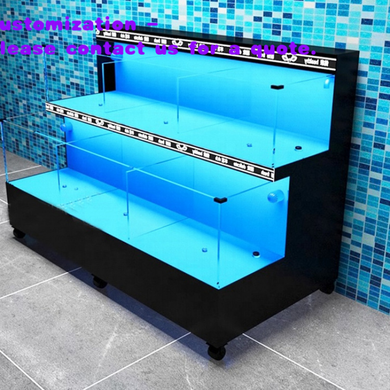Marine Aquarium Live - カスタムメイド大型アクリルガラス水槽、海洋サンゴ、シーフード、リビングルーム用海水魚＆水槽アクセサリー