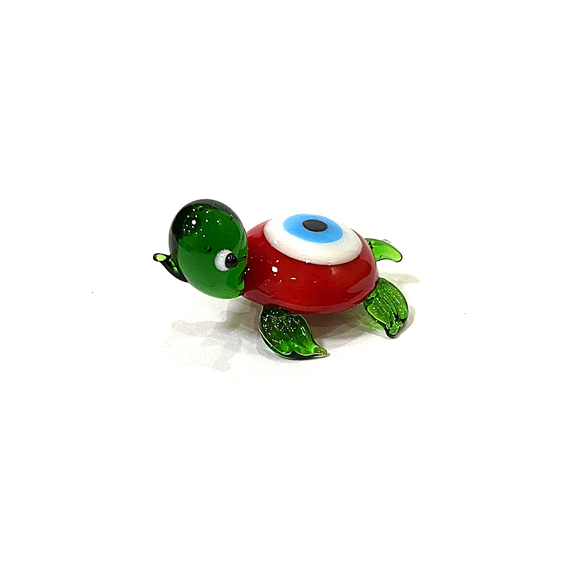 かわいい小さなウミガメのガラス製置物 - ミニ海洋動物像、家 - Marine Aquarium Europe のレビューと価格