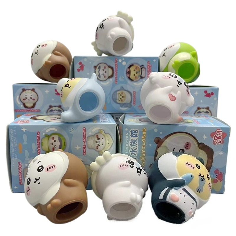 8個入り/箱 カワイイちいかわ水槽ブラインドボックスフィギュ - Marine Life Aquariums のレビューと価格