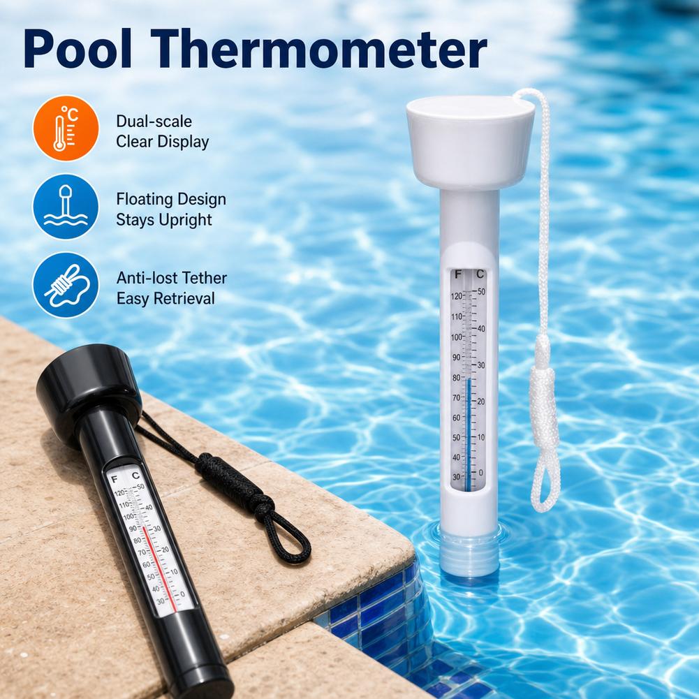 フローティングプール温度計、紐付き水温テスターメーター、スイ - Marine Aquarium Hydrometer のレビューと価格