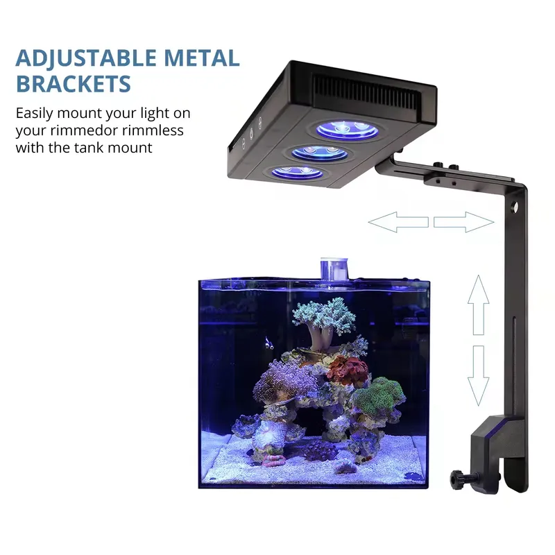 30W海水サンゴ水槽ライト、水槽用インテリジェントタッチコン - Marine Aquarium Hours のレビューと価格