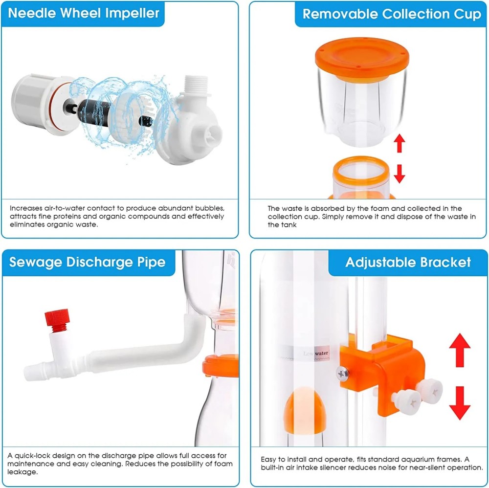 レッドスターフィッシュ SQ-70/90Plus ハングオン - Protein Skimmer Hang On のレビューと価格