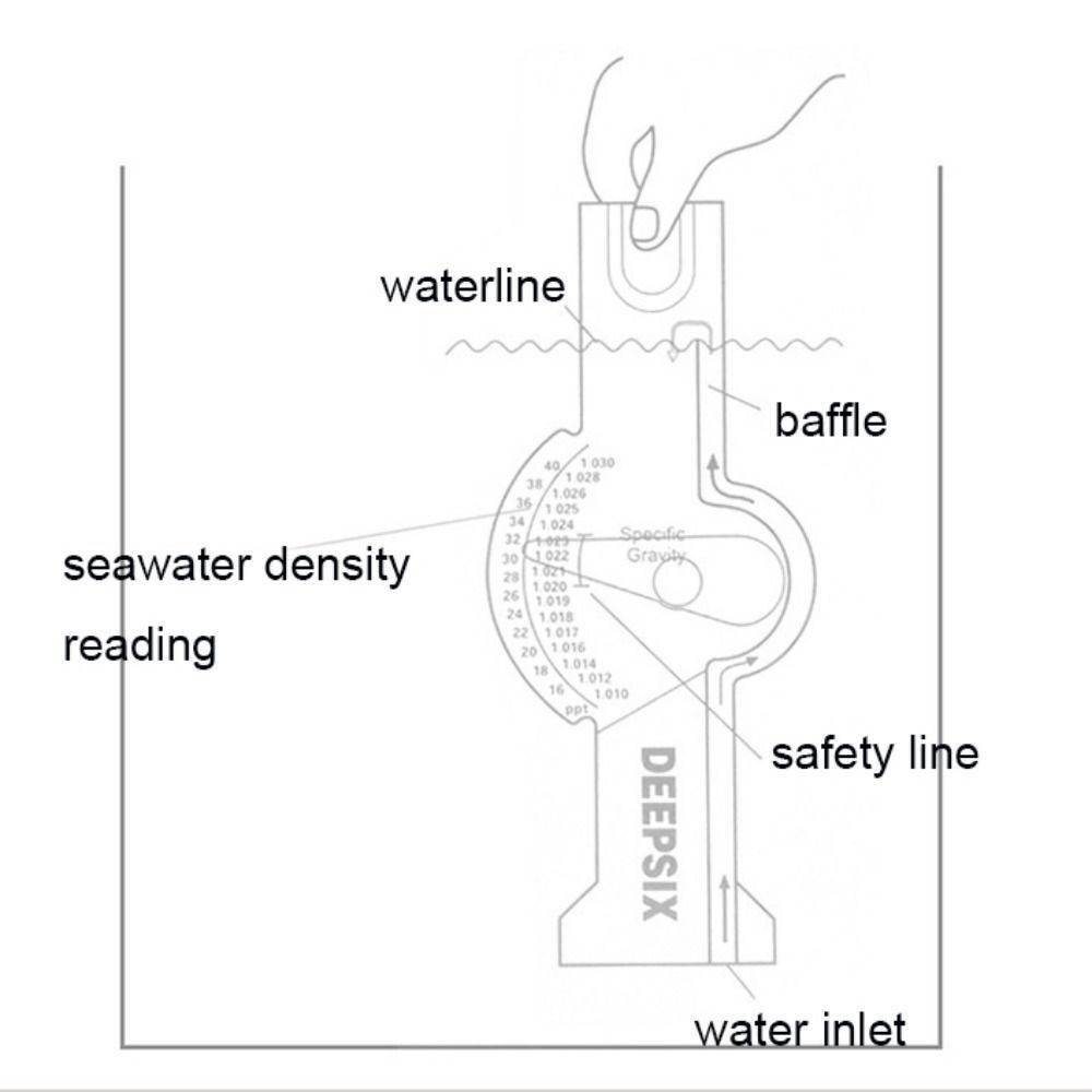 高精度海水テスター,ポータブル自動水槽,プロフェッショナル, - Marine Aquarium Hydrometer のレビューと価格