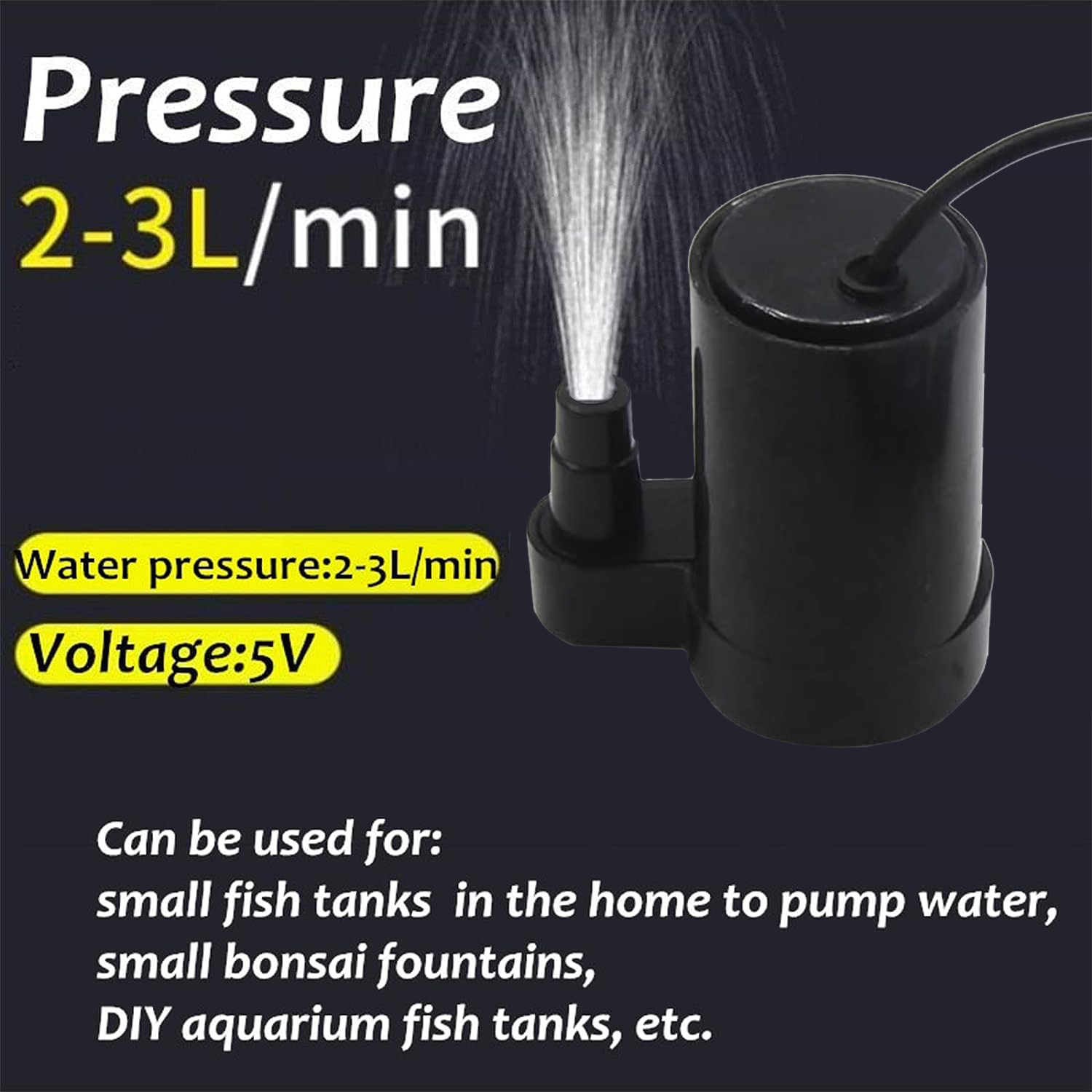 1/2pc DC 3-5V USB マイクロ水中ミニ低ノイズ - Marine Aquarium Hydrometer のレビューと価格
