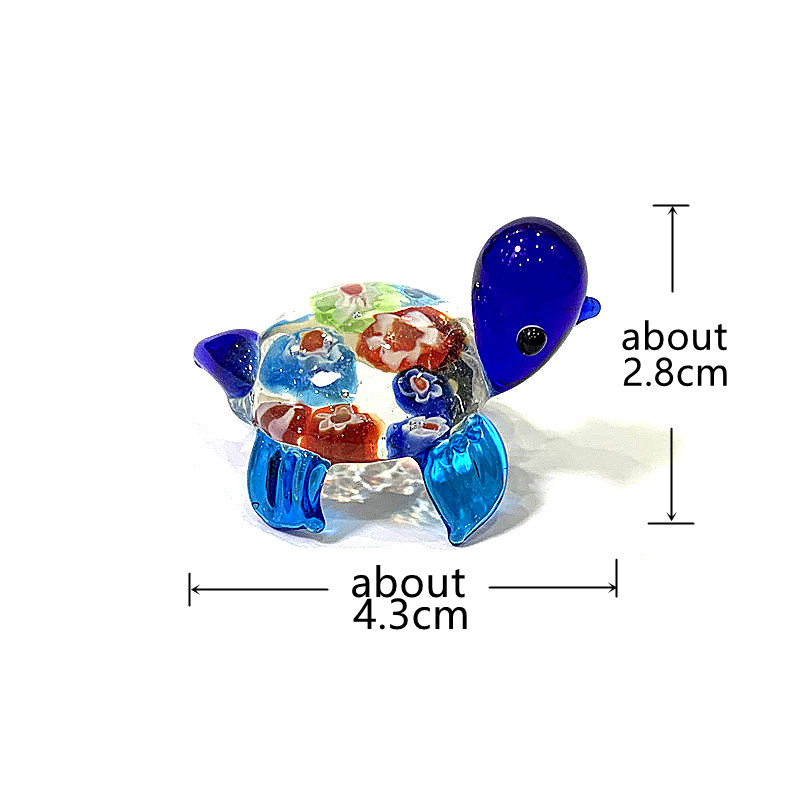 創意的で可愛いガラスのウミガメの小像ミニ海洋動物工芸品置物ホ - Marine Aquarium Europe のレビューと価格
