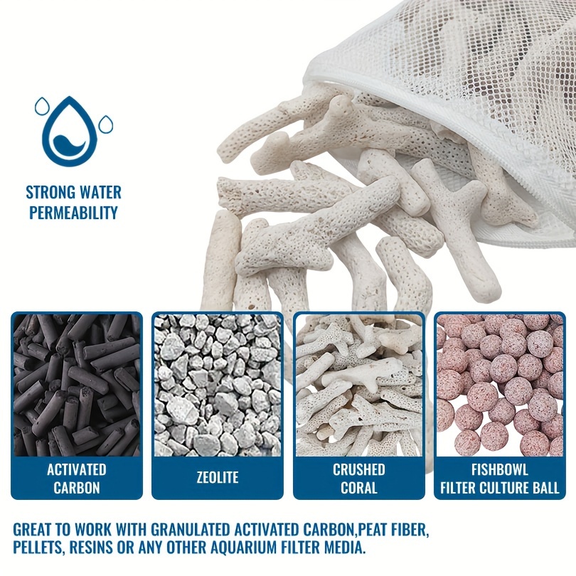 水族館用再利用可能なジッパーフィルターメディアバッグ - 活 - Protein Skimmer Hang On のレビューと価格