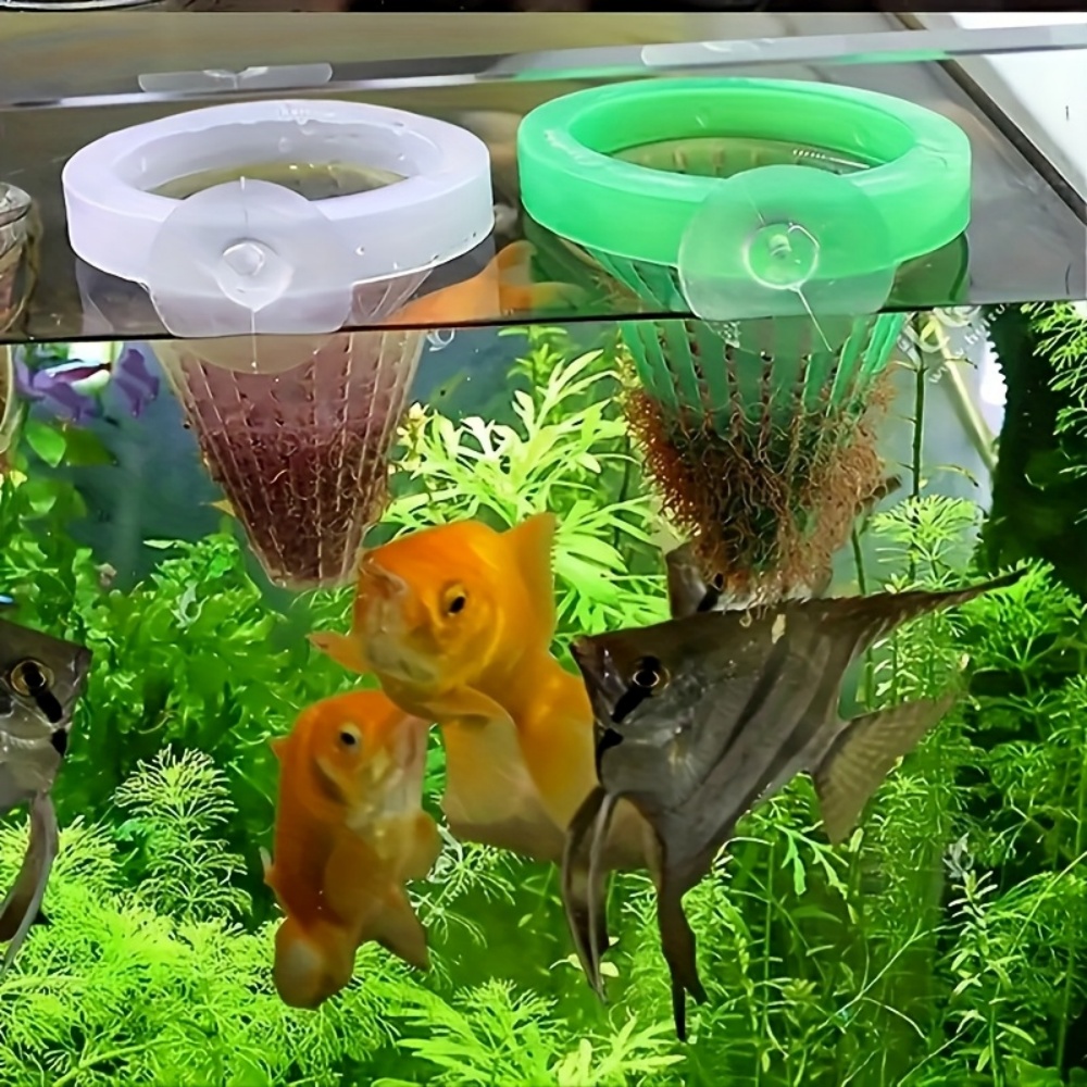 水槽用バスケット型フィーダー2個、魚の餌用生きたワームの円錐 - Marine Aquarium Live のレビューと価格