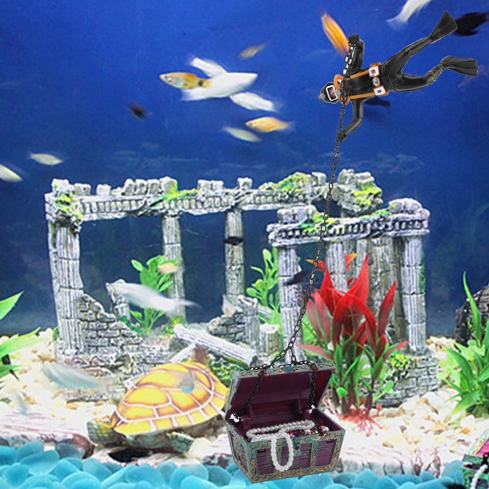 樹脂製水槽飾り 空気圧式実物大魚タンク装飾 ブラック クリエ - Marine Aquarium Live のレビューと価格