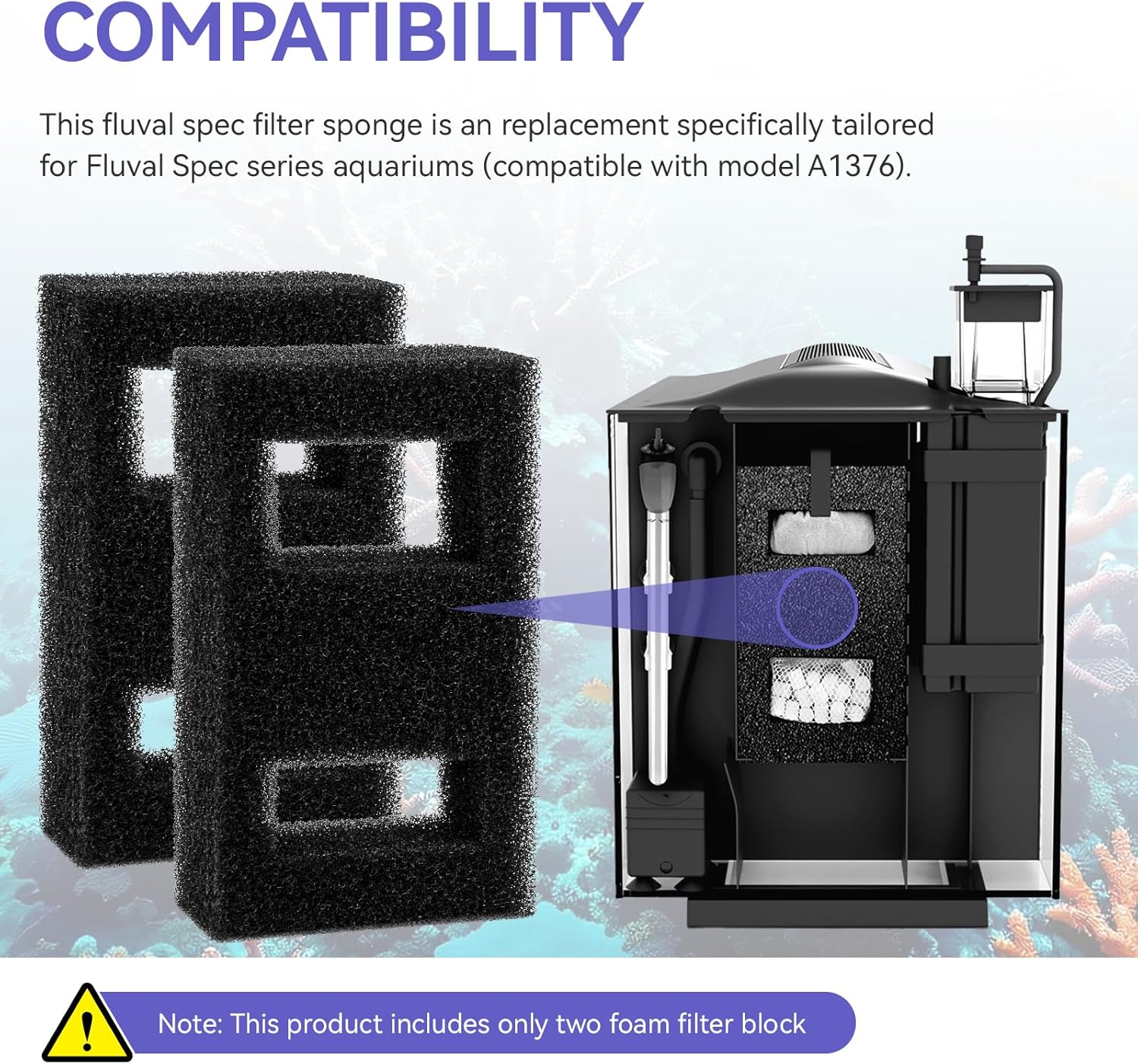 Fluval Spec水槽用互換フォームフィルターブロック、 - Fluval Aquarium Spec のレビューと価格