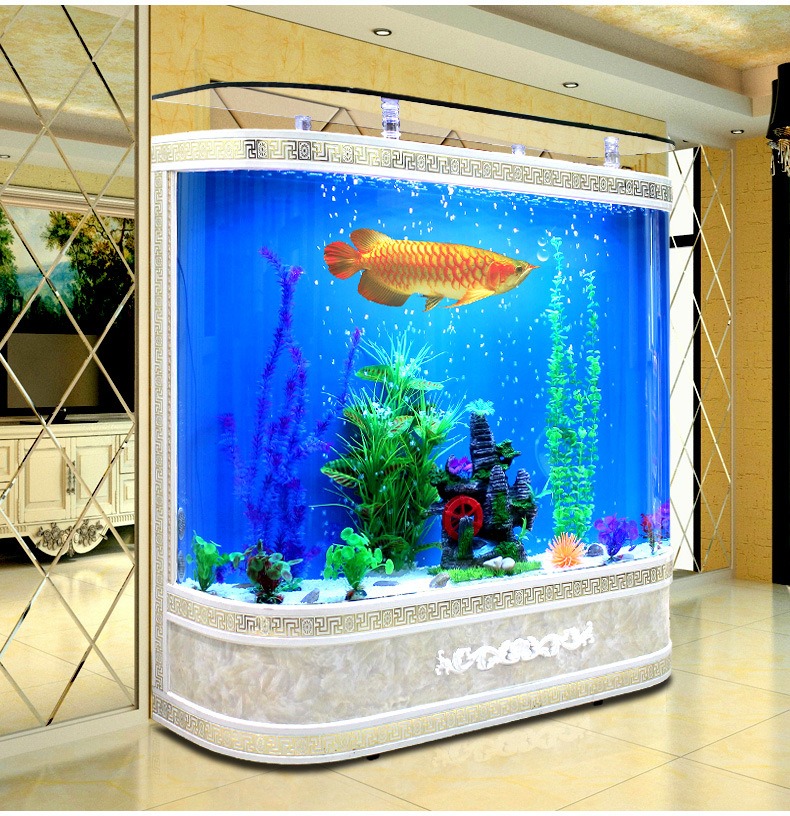 カスタマイズ可能な大型ガラス水槽、モダンな長方形水槽、エコフ - Marine Aquarium Live のレビューと価格