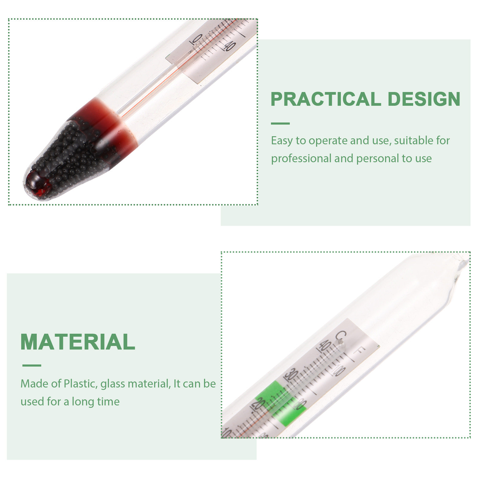 信頼性の高い塩分濃度計 1セット ガラス製本体 プラスチック - Marine Aquarium Hydrometer のレビューと価格