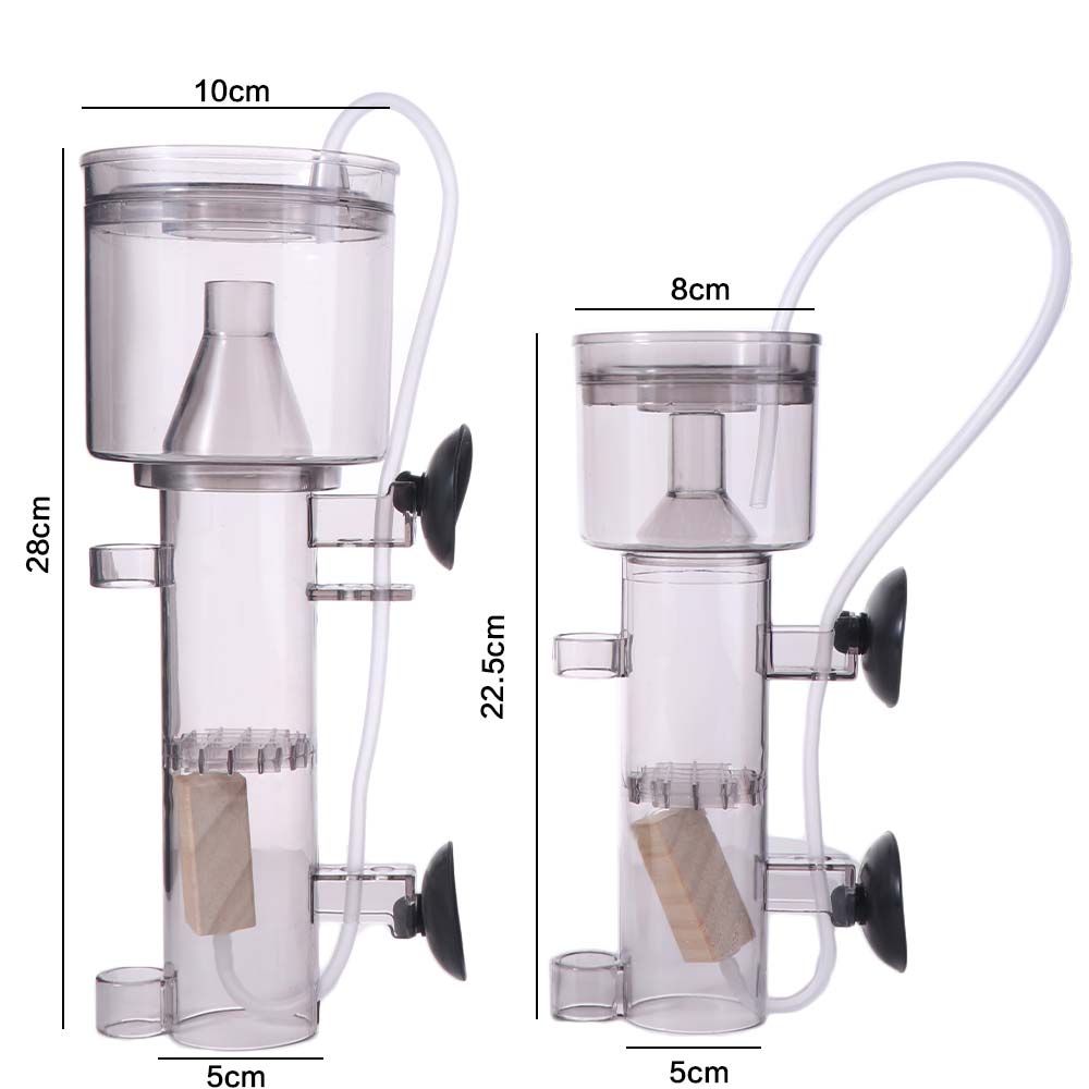 吸盤式水槽プロテインスキマー プラスチック製 木製エアストー - Protein Skimmer Hang On のレビューと価格