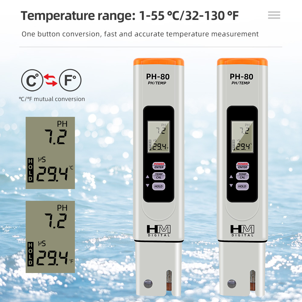 デジタルPHメーター HM PH-80 PHテスター ハンド - Marine Aquarium Hydrometer のレビューと価格